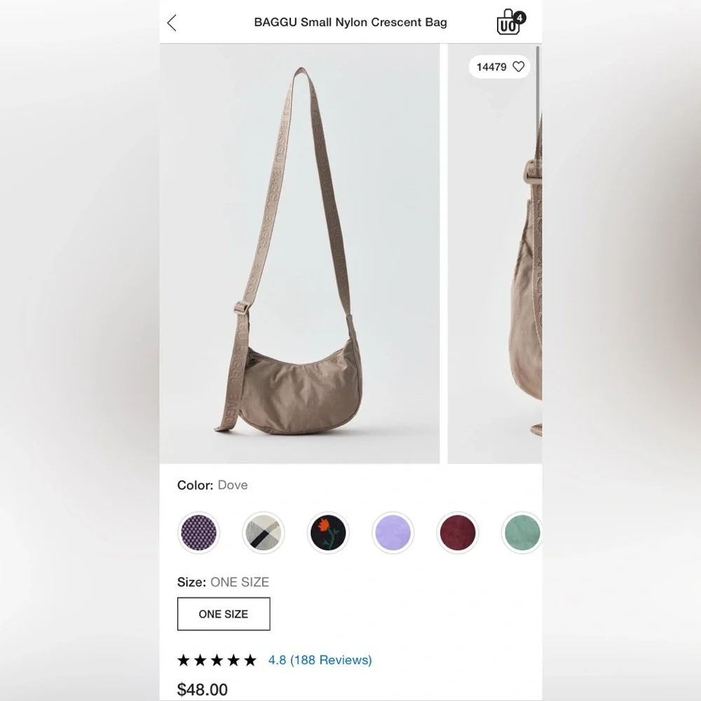 BAGGU Dove Nylon Crossbody Bag - Picture 4 of 4